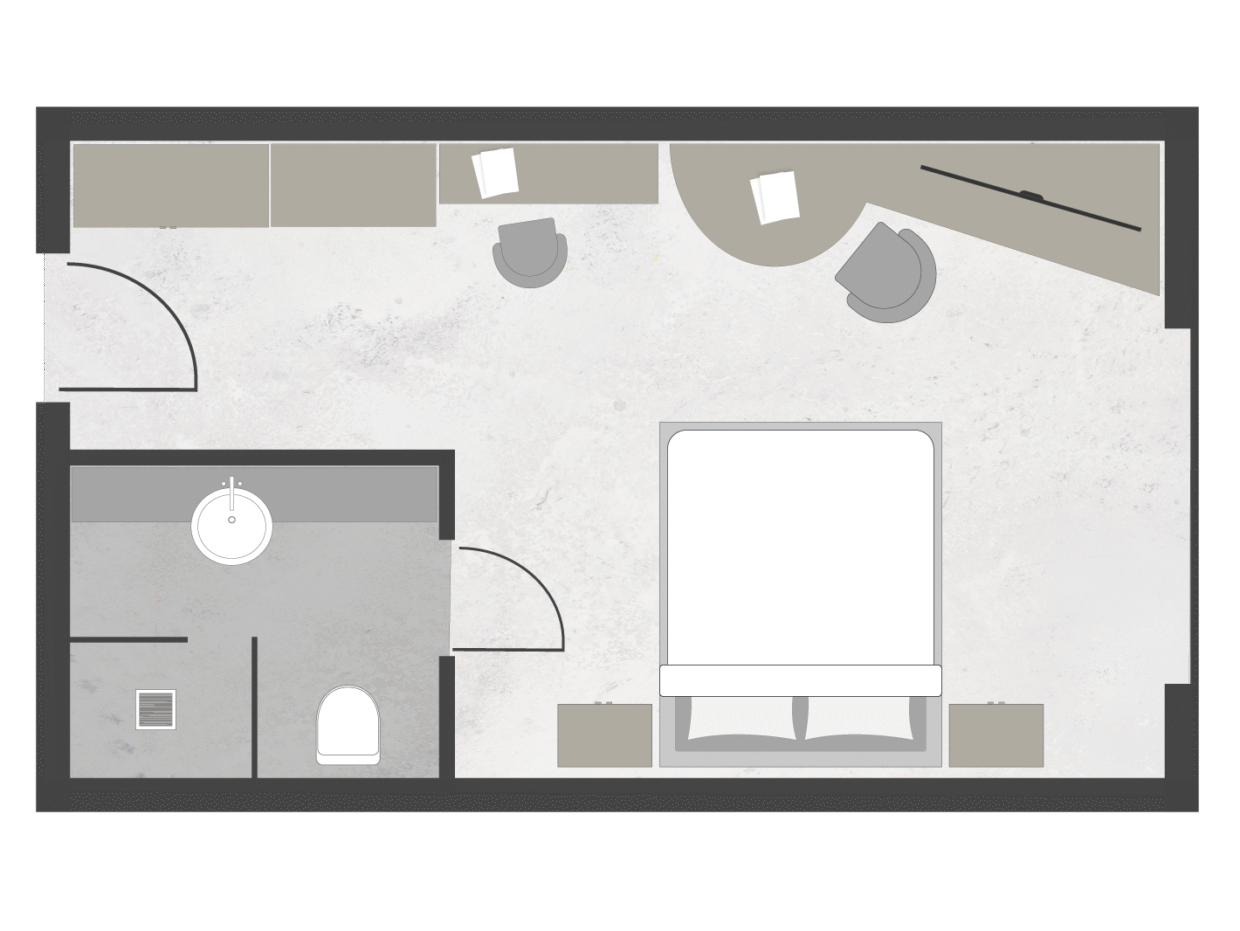 Floor plan Comfort Room Meiser SPA Resort near Dinkelsbühl