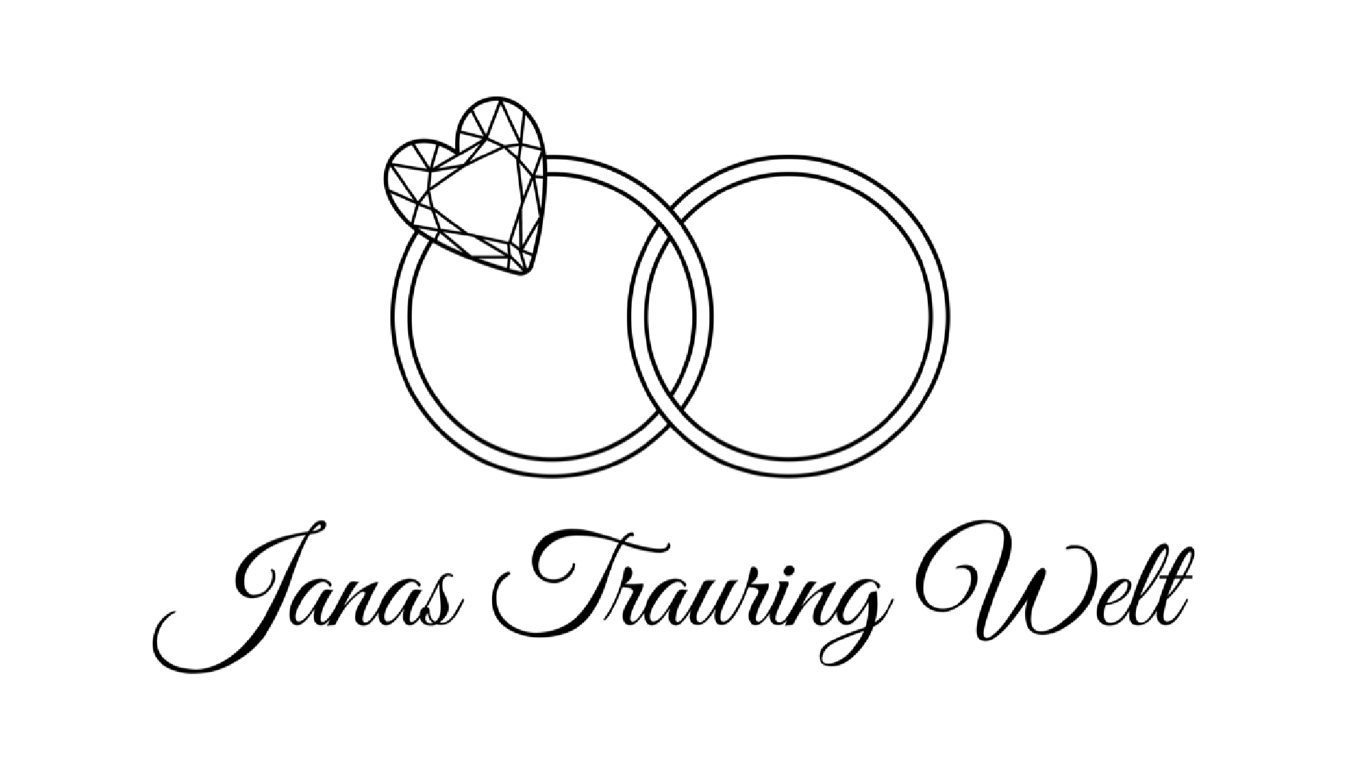 Janas Trauring Welt Logo mit Herz und Ringen