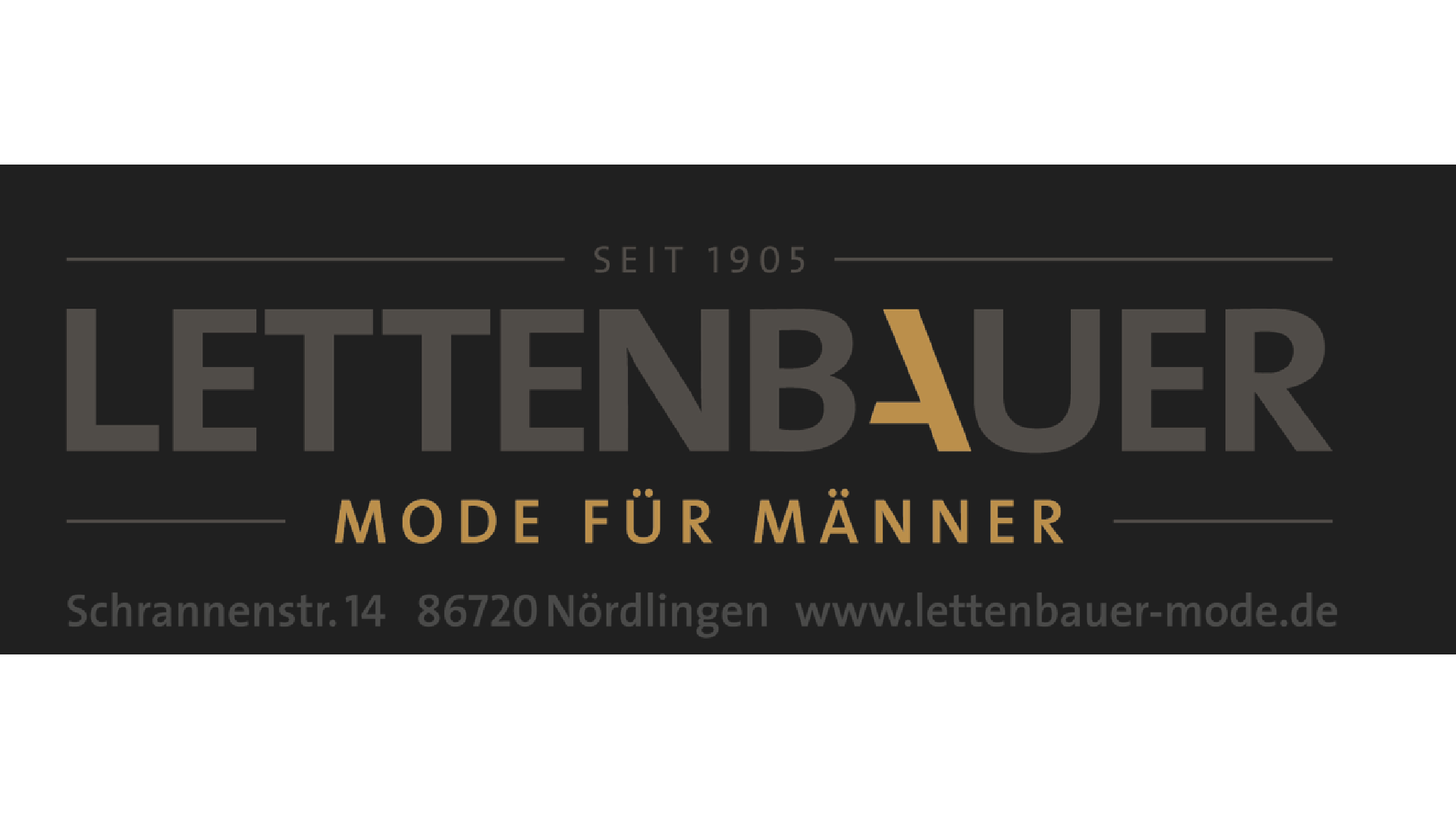 Lettenbauer Herrenmode, seit 1905, Nördlingen Adresse