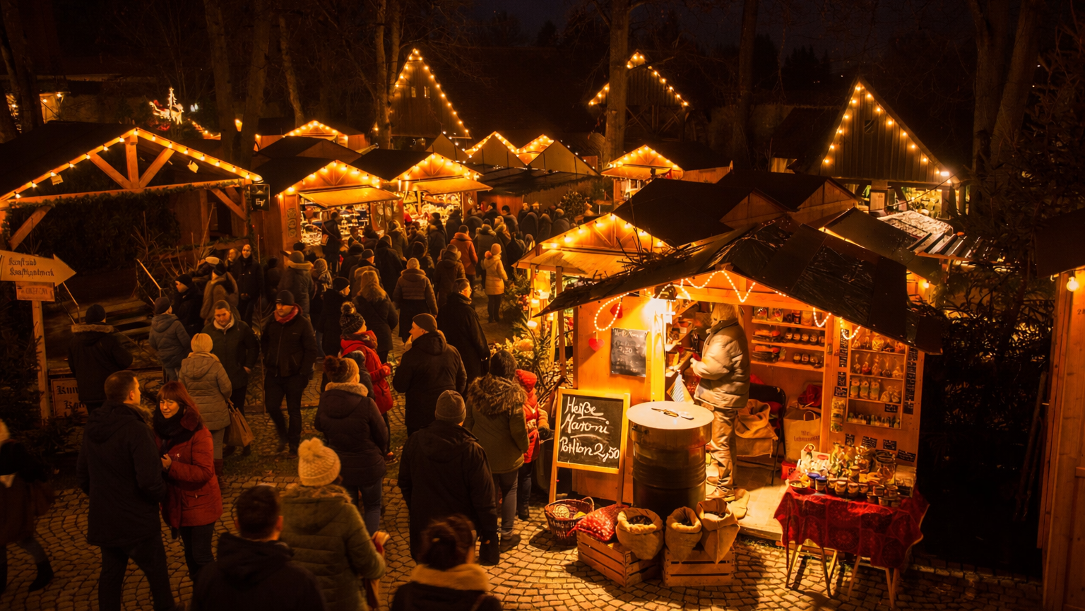 meiser altstadt brasserie dinkeösbühl belebter weihnachtsmarkt stimmung abends david haas hero