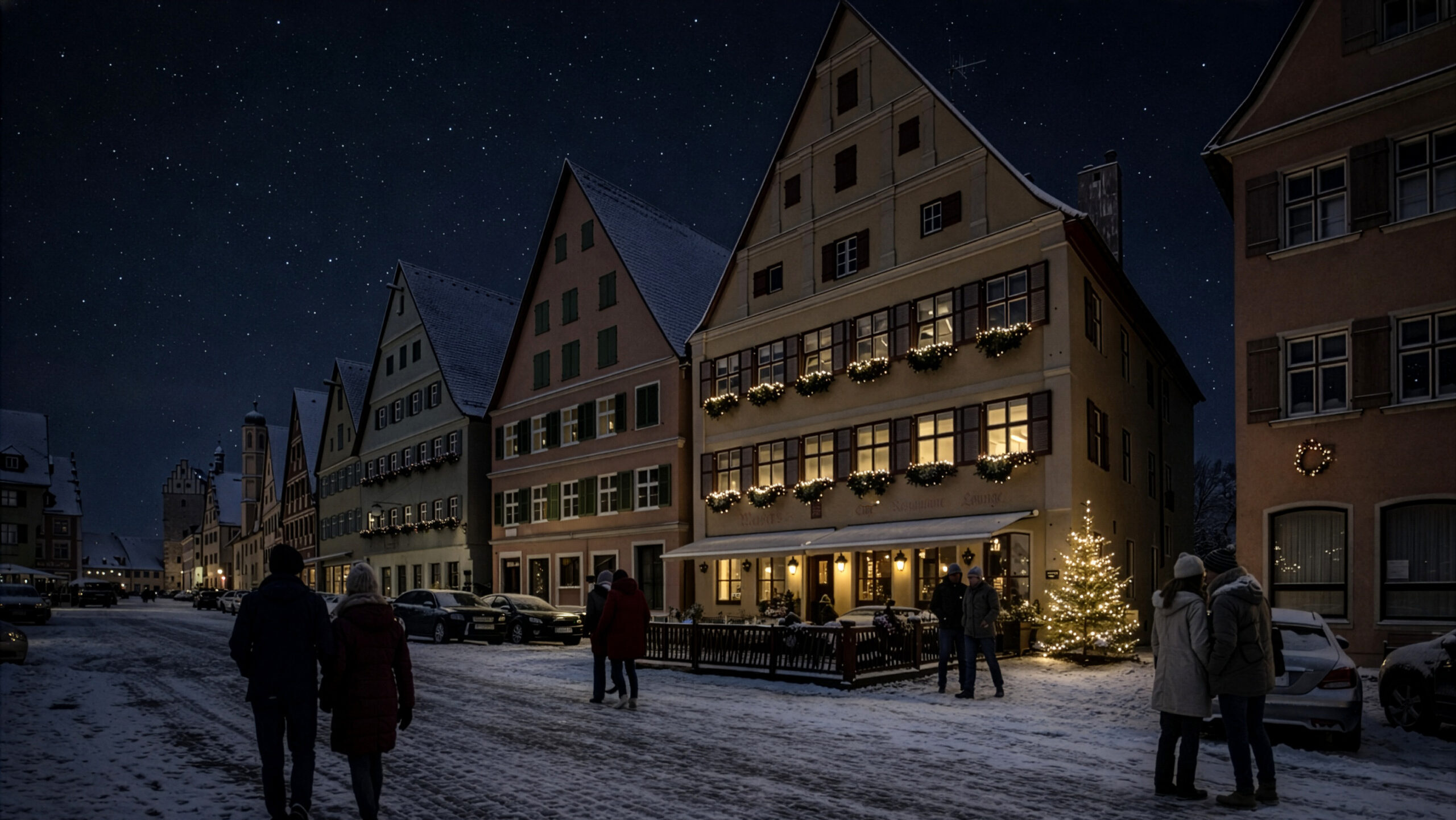meiser altstadt brasserie in dinkelsbuehl stilvoll im winter übernachten hero