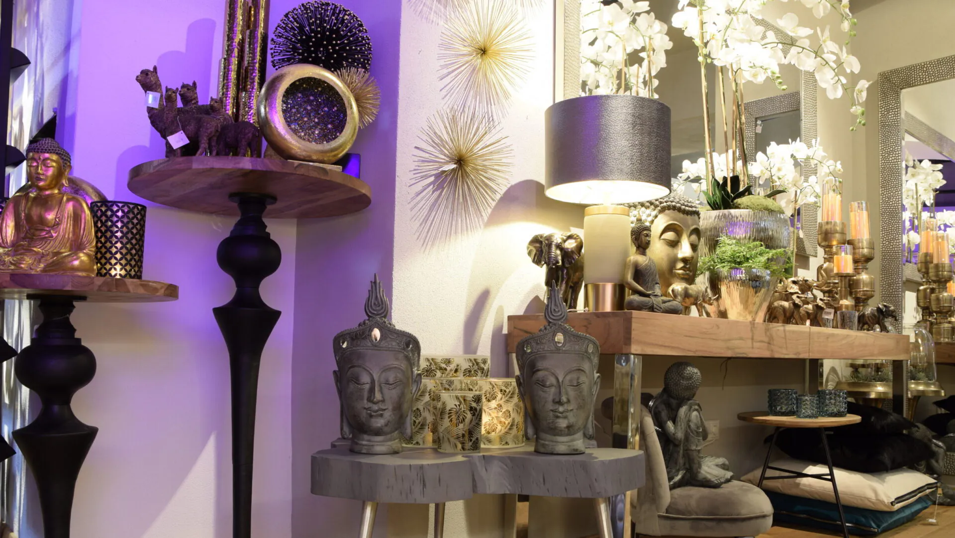lieblingsstücke shop in dinkelsbühl altstadt viele buddha dekoration quer