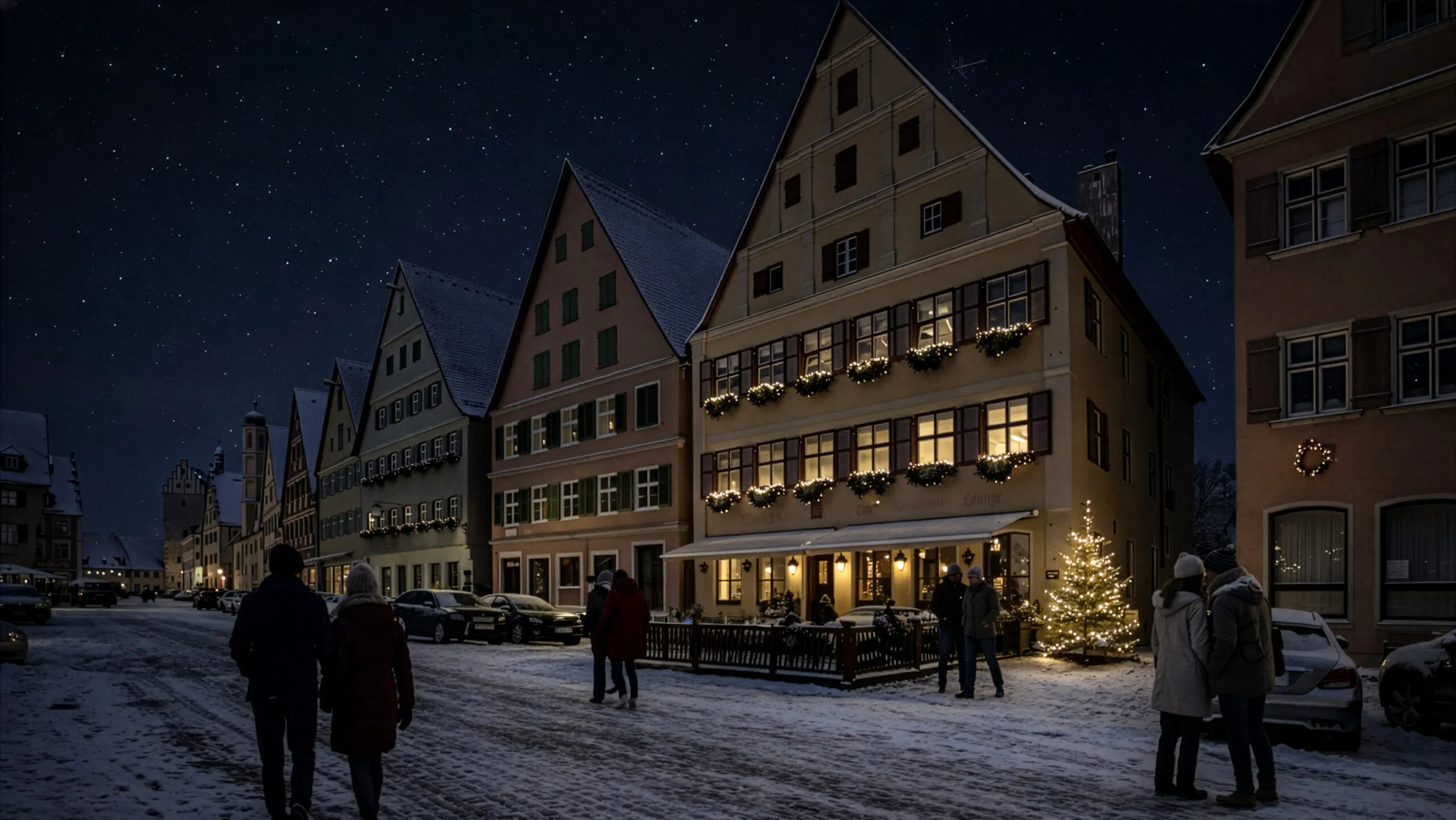 meiser altstadt brasserie in dinkelsbuehl stilvoll im winter übernachten hero